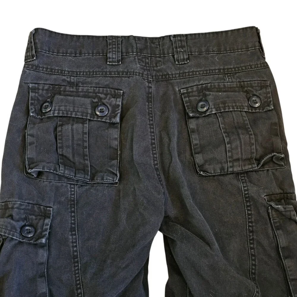 Mens Navy Blue Utility‎ Cargo Pants Tapered Leg Outdoor Gorpcore 32x30 Uniform